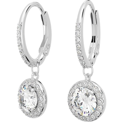 Swarovski Angelic Drop Earrings - Silver/Transparent