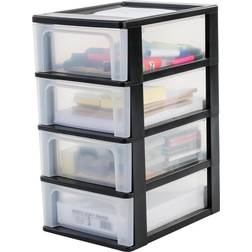 Plastic Drawers Black Storage Box 7L