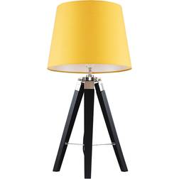 MiniSun Tripod Mustard Table Lamp 56cm