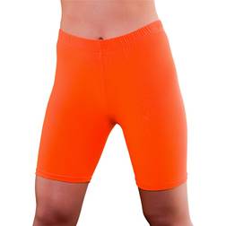 Wicked Costumes 80's Cycling Pants Neon Orange