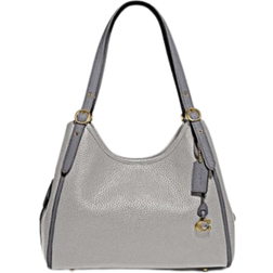 Coach Lori Shoulder Bag In Colorblock - Brass/Dove Grey