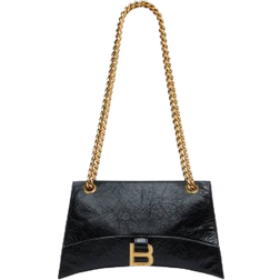 Balenciaga Crush XS Chain Quilted Bag - Black