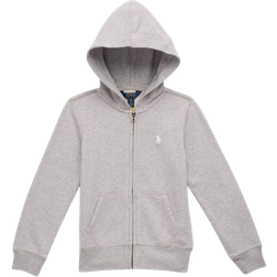 Polo Ralph Lauren Kid's French Terry Full-Zip Hoodie - Light Grey Heather