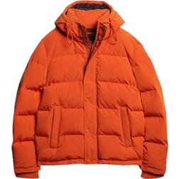 Superdry Men's Everest Hooded Puffer Jacket - Pureed Pumpkin Orange