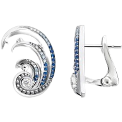 Thomas Sabo Wave Ear Clip - Silver/Transparent/Blue