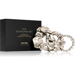 Notino Silk Collection Scrunchie Set of silk scrunchies Cream