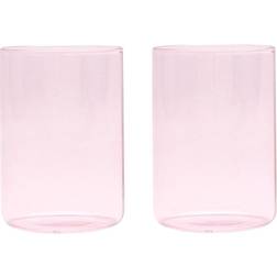 Design Letters Favourite The Mute Pink Drinking Glass 35cl 2pcs