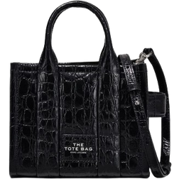 Marc Jacobs The Croc Embossed Mini Tote Bag - Black