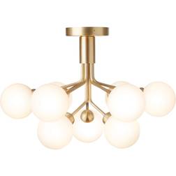 Nuura Apiales Brass/Opal Pendant Lamp 59.5cm