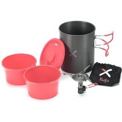 OEX Kuju Stove Set - Black/Red