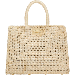 Ferragamo Studio Box Bag M - Raffia