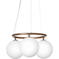 Nuura Miira 3 Dark Bronze/Opal Pendant Lamp 54cm