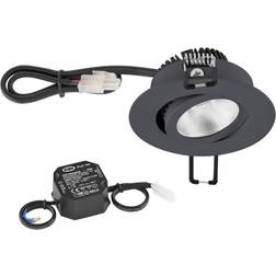 EVN Lichttechnik P-LED Anthracite Ceiling Flush Light 8.3cm