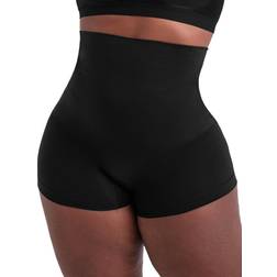 Shapermint Essentials All Day Every Day High Waisted Shaper Boyshort - Black