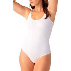 Shapermint Essentials All Day Every Day Scoop Neck Bodysuit - White