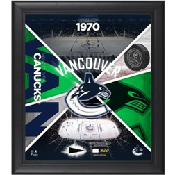 Fanatics Authentic Vancouver Canucks Framed 15" x 17" Team Impact Collage with a Piece of Game Limited Edition of 527