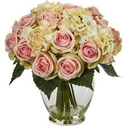 Nearly Natural Rose and Hydrangea Bouquet Multicolour Artificial Plant