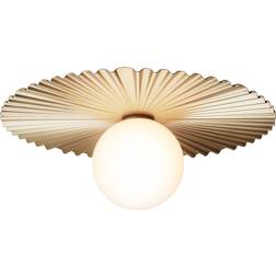 Nuura Lila Muuse Gold/Opal Ceiling Flush Light 42cm