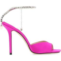 Jimmy Choo Saeda 100 Satin - Fuchsia