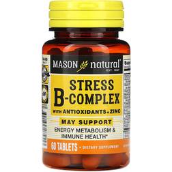 Mason Natural Stress B-Complex With Antioxidants+Zinc 60 pcs