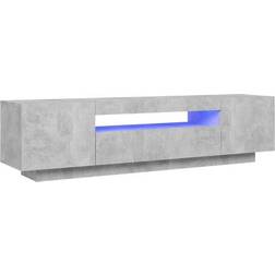 vidaXL 804431 Concrete Grey TV Bench 160x40cm