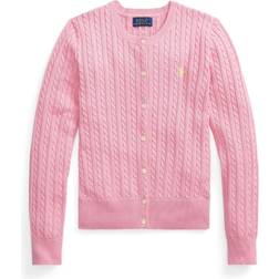 Polo Ralph Lauren Girl's Cable-Knit Cotton Cardigan - Florida Pink/Oasis Yellow