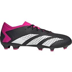 Adidas Predator Accuracy.3 Low Firm Ground - Core Black/Cloud White/Team Shock Pink 2