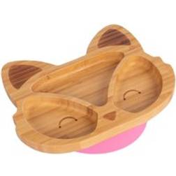 Tiny Dining Fox Bamboo Baby Suction Plate