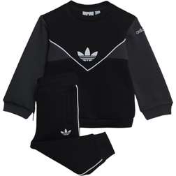 Adidas Kid's Adicolor Crew Set - Black /Carbon