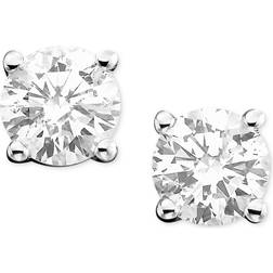 Macy's 0.5ct Stud Earrings - White Gold/Diamonds