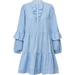 A View Karin Dress - Blue/White Stripe