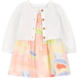 Carter's Baby Smocked Dress & Cardigan Set 2-piece - Multi (195862270163)