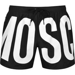 Moschino Maxi Logo Beach Boxer - Black