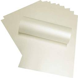 Syntego A4 Quarzo Pale Ivory Paper Double Sided Pearlescent Shimmer 10-pack