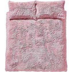 Catherine Lansfield Cuddly Blush Pink Duvet Cover Pink (260x220cm)