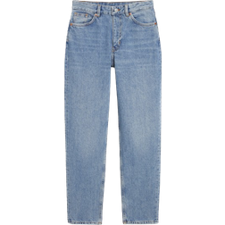 Monki Taiki Tall High Waist Tapered Jeans - Vintage Blue