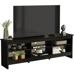 Madesa Cable Management Black TV Bench 180x60cm