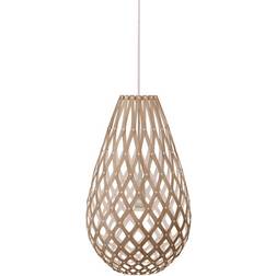 David Trubridge Koura Natural /White Pendant Lamp