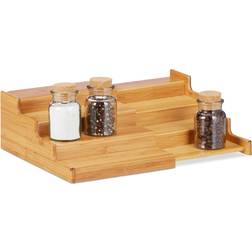 Relaxdays Bamboo 4-Tier Spice Rack