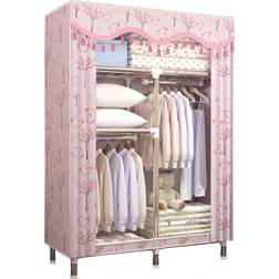 B0CVFM3WX8 Pink Wardrobe 90x170cm