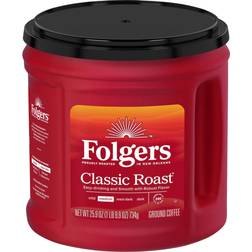 Folgers Classic Roast Ground Coffee, Medium 25.9