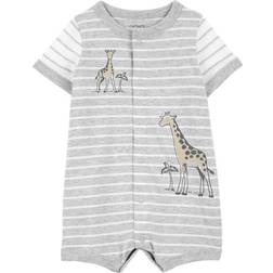 Carter's Baby's Giraffe Snap-Up Romper - Grey