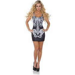 Underwraps Costumes Women's X-Ray Skeleton Costume Dress