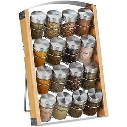 Relaxdays 10046260 Spice Rack 16 Jars