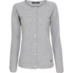 BTF CPH Cashmere Cardigan Cenere - Light Gray Melange