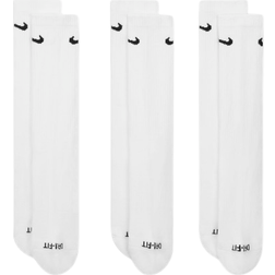 Nike Everyday Plus Cushioned Training Crew Socks 3-pack - White/Black