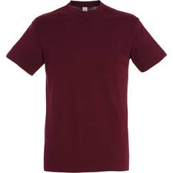 Sol's Regent Round Collar T-shirt Unisex - Burgundy