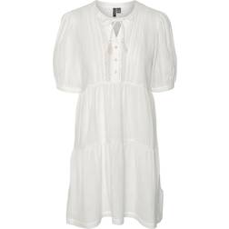 Vero Moda Natali Short Dress - Snow White