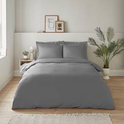 Dunelm Super Soft Duvet Cover Grey (230x220cm)