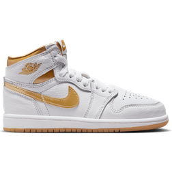 Nike Air Jordan 1 Retro High OG PS - White/Gum Light Brown/Metallic Gold